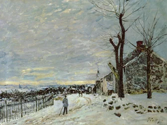 Sneeuw in Veneux-Nadon, c.1880